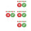 32Pcs Portable Multi Color Plastic Handheld Classroom Signal Boards 5