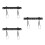 3Sets Wall Mount Bracket Space-Saving Black Small TV Holder 8