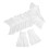 4Sets Soft White Polyester Lace Collar and Costume Wrist Cuffs Set 1