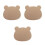 3Pcs Wooden Clay Mold Pottery Tools Bear Shape Plate Form Handbuilding 10