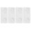 4Pairs White Iron Pegboard Mounting Kit Clips for Home Use 1