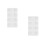 4Pairs White Iron Pegboard Mounting Kit Clips for Home Use 7