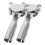 8Pcs Iron Mop Pole Clamps Silver Chrome Mop Stick Holders 3