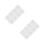 4Pairs White Iron Pegboard Mounting Kit Clips for Home Use 10