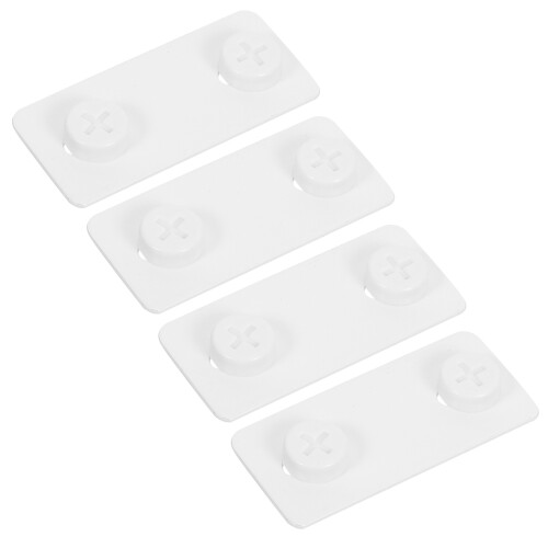4Pairs White Iron Pegboard Mounting Kit Clips for Home Use 1
