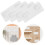 4Pairs White Iron Pegboard Mounting Kit Clips for Home Use 11