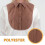 3Pcs Women's Faux Collar Brown Detachable Blouse Shirt Attachments 8