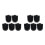 10Pcs Plastic Toilet Brush Replacement Set with Firm Bristles 8