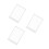 3Pcs White Plastic Sign Holder Table Menu Display Stand for Office Use 4