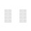 4Pairs White Iron Pegboard Mounting Kit Clips for Home Use 4