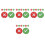 32Pcs Portable Multi Color Plastic Handheld Classroom Signal Boards 8