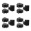 12Pcs Black Lan Splitter Ethernet Cable Adapter Dual Female Connector 4