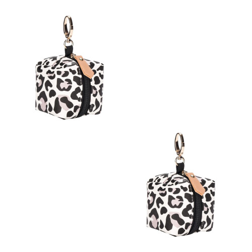 2Pcs Baby Pacifier Case Pu+peva Storage Bag Portable 2