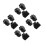 12Pcs Black Lan Splitter Ethernet Cable Adapter Dual Female Connector 6