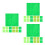 90Pcs Flexible Felt Sheets for Sewing DIY Crafts Green Fabric Squares 4