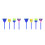 8Pcs Kids Sponge Rollers Brayers Durable Assorted Color Paint Brushes 5