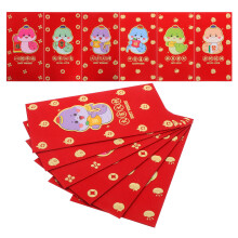 36Pcs Red Snake Year 2025 Chinese Money Envelopes with Glitter Finish
