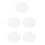 5Pcs Acrylic Round Cake Boards Clear Cake Circle Bases Reusable Decor 4