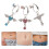 12Pcs Assorted Color Non Piercing Belly Button Rings Angel Wing Design 7