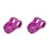 2Pcs Bike Stem Riser Adjustable Aluminum Handlebar Kit 6