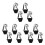 12Sets Black Neoprene Wine Glass Insulators with Sturdy Nylon Lanyards 4