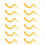 60Pcs Golden Graduation Tassel Pendant for Caps Polyester Metal Charm 2