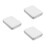 3Pcs Mini Rectangular Tin with Lid Silver Metal Candy Storage Boxes 5