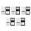 10Pcs DIY Eyeshadow Lipstick Palette Dual Compartment Makeup Organizer 5