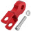 5Pcs Motorcycle Shock Absorber Riser Red Aluminum Rear Shock Extender 3