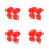 120Pcs Compact Red Miniature Construction Hats Plastic Decorative Caps 7