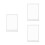 3Pcs White Plastic Sign Holder Table Menu Display Stand for Office Use 8
