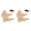 4Pcs Light Yellow Wooden Cat Wall Steps and Climbing Perches for Pets 5
