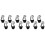 12Sets Black Neoprene Wine Glass Insulators with Sturdy Nylon Lanyards 8