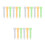 18Pcs Assorted Color Cat Treat Squeeze Spoon Ergonomic Plastic Feeder 8