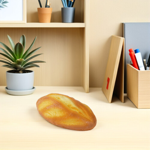 PU Fake Bread Ornament Orange Realistic Bakery Decor Prop 2