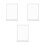 3Pcs White Plastic Sign Holder Table Menu Display Stand for Office Use 7