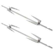 4Sets Practical Stainless Steel Air Fryer Forks Home Bbq Grill