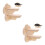 4Pcs Light Yellow Wooden Cat Wall Steps and Climbing Perches for Pets 7