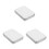 3Pcs Mini Rectangular Tin with Lid Silver Metal Candy Storage Boxes 6
