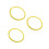 3Pcs Portable Weighted Arm Hoop Yellow Pe for Fat Burn & Arm Strength 10