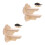 4Pcs Light Yellow Wooden Cat Wall Steps and Climbing Perches for Pets 4