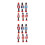 12Pcs Painted Wooden Nutcracker Puppet Hanging Xmas Ornaments 7
