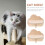 4Pcs Light Yellow Wooden Cat Wall Steps and Climbing Perches for Pets 9