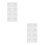 4Pairs White Iron Pegboard Mounting Kit Clips for Home Use 6