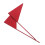 10Pcs Red Triangle Iron Sports Flags Compact Yard Markers for Accuracy 1