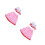 2Pcs Doll Bathrobe Set in Red Polyester for 18 Inch Doll Play 8
