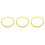 3Pcs Portable Weighted Arm Hoop Yellow Pe for Fat Burn & Arm Strength 6
