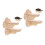 4Pcs Light Yellow Wooden Cat Wall Steps and Climbing Perches for Pets 6