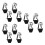 12Sets Black Neoprene Wine Glass Insulators with Sturdy Nylon Lanyards 7