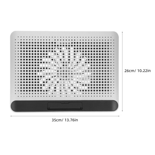 3Pcs Laptop Cooler Computer Silver Thin Design with Adjustable Wind 2